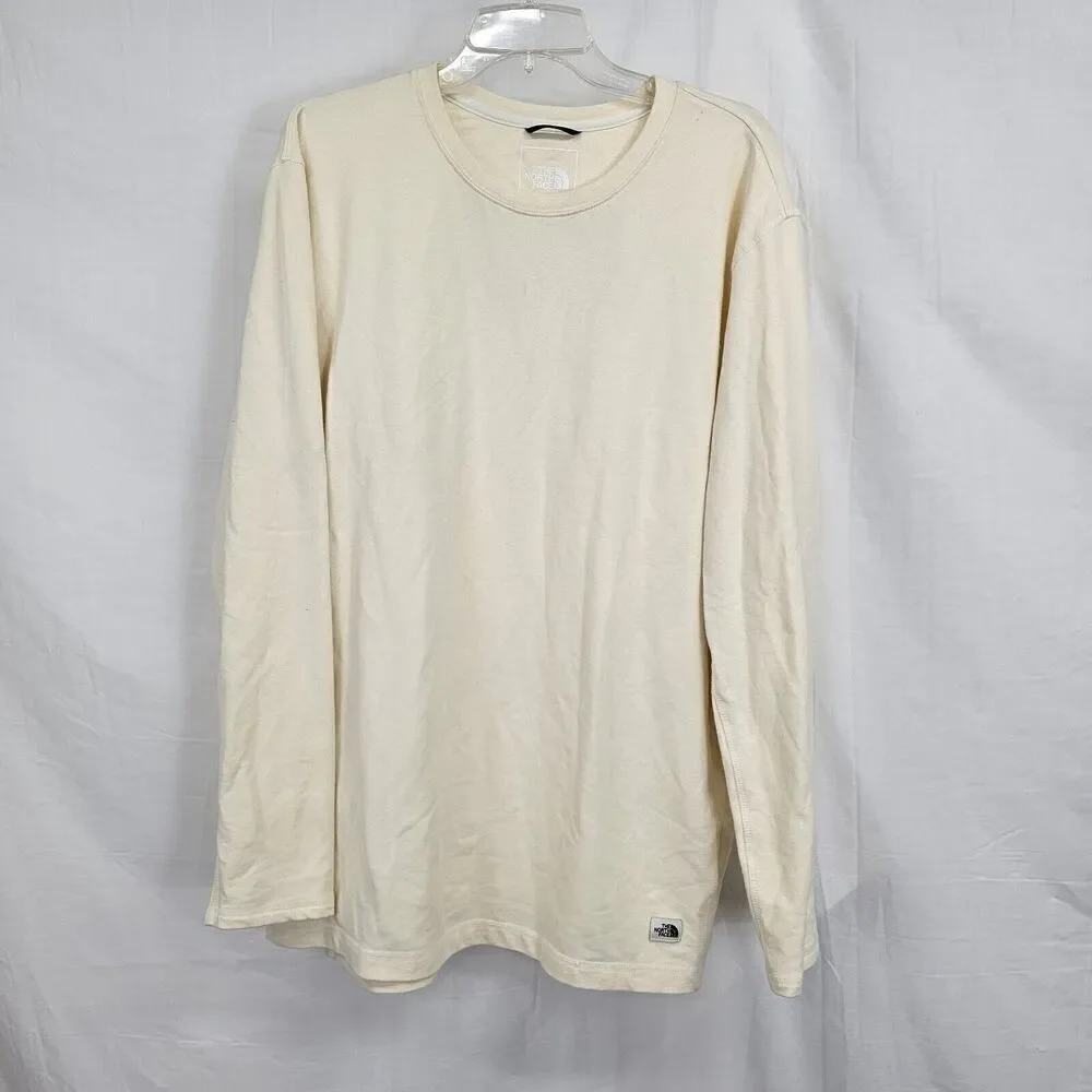 The North Face Men's Size XXL Ivory Pullover Sweatshirt Long Sleeve